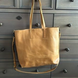 Able Leather Tote in Tan